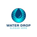 water drop. oil drop logo Ideas. Inspiration logo design. Template Vector Illustration. Isolated On White Background Royalty Free Stock Photo