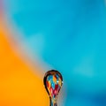 The water drop balloon - studio Royalty Free Stock Photo