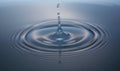 Water Drop with Ripple Royalty Free Stock Photo