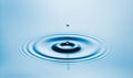 Water Drop and ripple in the water Royalty Free Stock Photo