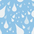 Water Drops Vector Seamless Pattern Royalty Free Stock Photo