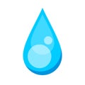 Water drop signs, aqua symbol, icon water drop shape, droplet blue gel, droplet liquid or soap gel symbol Royalty Free Stock Photo