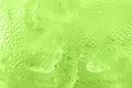 Water drop soda ice baking background fresh cool ice green texture, selective focus Royalty Free Stock Photo