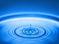 Water drop and splash blue water Royalty Free Stock Photo