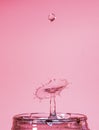Water drop/splash collision photography Royalty Free Stock Photo