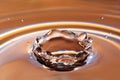 Water Drop Splashing with Waves Royalty Free Stock Photo