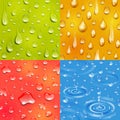 Water Drop Square Banner Set