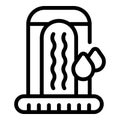 Water drop sterilizer icon outline vector. Anti cleaner