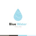 Water drop symbol logo design template icon. May be used in ecol Royalty Free Stock Photo