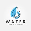 water drop vector logo design concept design Royalty Free Stock Photo