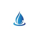 water drop vector logo and symbol template