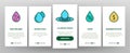 Water Drop Vector Onboarding