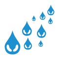 Water drop.Water drop nature.Water drop clean liquid vector.