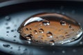 Water droplet. Water drop background. Water is a transparent, tasteless, odorless, and nearly colorless chemical