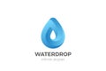 Water Droplet Drop Logo design vector template. Natural Mineral Aqua Drink Oil Liquid Energy Logotype concept icon Royalty Free Stock Photo