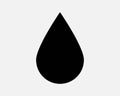 Water Droplet Icon Liquid Oil Drop Drip Rain Raindrop Wet Blood Tear Shape Vector Clipart Graphic Illustration Artwork Sign Symbol Royalty Free Stock Photo
