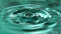 Water Droplet Ripple green drops background Royalty Free Stock Photo