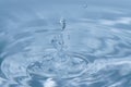 Water droplet splash with art design