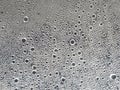 Water droplets adhering on the plastic cover.abstract background