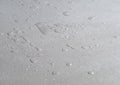 water droplets on a concrete floor, microcement waterproof surface Royalty Free Stock Photo