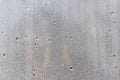 Water droplets condensation background of dew on glass, humidity and foggy blank Royalty Free Stock Photo