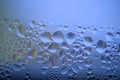 Water droplets or condensation on windows Royalty Free Stock Photo