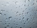 Water droplets on a glass. Royalty Free Stock Photo