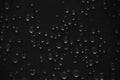 Water droplets on glass. Raindrops