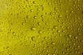 Water droplets on gold  Background  Wallpaper  Patter. Royalty Free Stock Photo