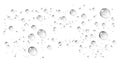 Water droplets on white background Royalty Free Stock Photo