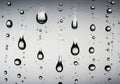 Water Droplets Pattern on Clean White Surface Background Royalty Free Stock Photo