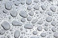 Water droplets on polished surface Royalty Free Stock Photo