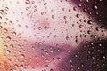 Water droplets, purple-pink tone Royalty Free Stock Photo