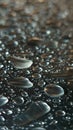 Water droplets on a silver metallic surface background Royalty Free Stock Photo