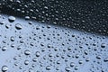 Water droplets on stainless steel  Background  Wallpaper  Patter. Royalty Free Stock Photo