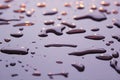 The water droplets at sunset. Royalty Free Stock Photo