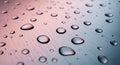 Water Droplets on Surface Closeup Royalty Free Stock Photo
