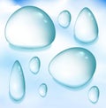 Water droplets texture background