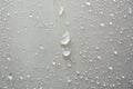 Water droplets on white color textile Royalty Free Stock Photo