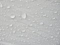 Water droplets on white textile Royalty Free Stock Photo