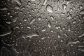 Water dropped on crome surface Royalty Free Stock Photo