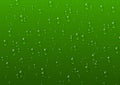 Water drops texture on green background vector illustration Royalty Free Stock Photo