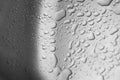 Water drops in alluminium scullery