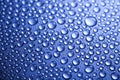 Water drops background, fresh blue theme