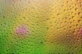 Water drops background. Rain texture on window glass. Wet pattern. Royalty Free Stock Photo