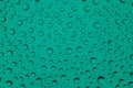 Water drops background. Rain texture on window glass. Wet pattern. Royalty Free Stock Photo