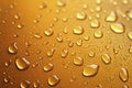 Water drops with beer bubbles in glass, close-up. Abstract fresh drink Royalty Free Stock Photo