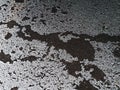 Water drops on black dark asphalt background Royalty Free Stock Photo