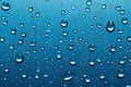 Water Drops On Blue Background Royalty Free Stock Photo