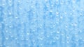 water drops, drops of water on a blue background condensed evenly